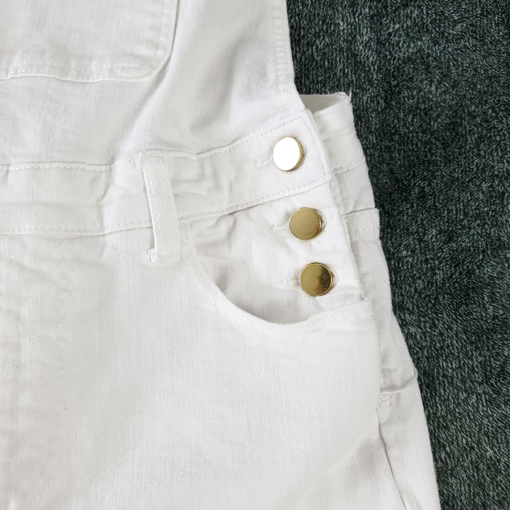 Revolve X Weworewhat Basic White Overalls - image 8